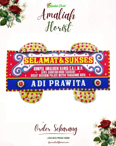 Papan Bunga Ucapan Selamat Sipak